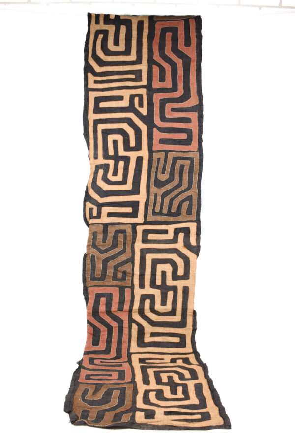 Textile - Cloth - Shoowa-Kuba - DR Congo 320 cm
