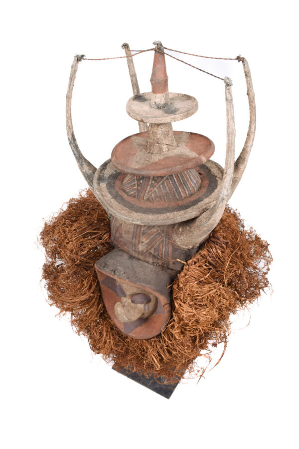 Initiation mask - Textile, Wood - Yaka - Congo