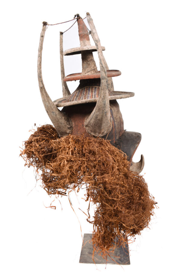 Initiation mask - Textile, Wood - Yaka - Congo