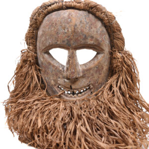 Ndaaka Mask - Wood, Raphia - Ituri- DR Congo