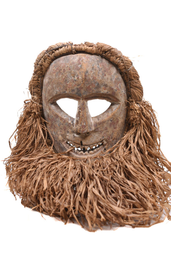 Ndaaka Mask - Wood, Raphia - Ituri- DR Congo