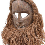Ndaaka Mask - Wood, Raphia - Ituri- DR Congo