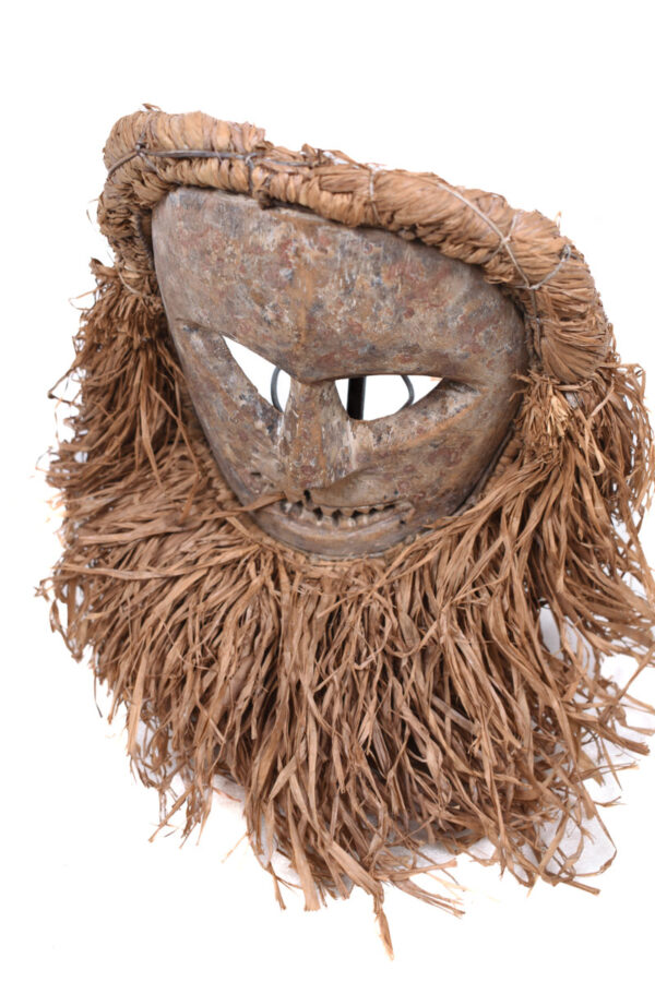 Ndaaka Mask - Wood, Raphia - Ituri- DR Congo