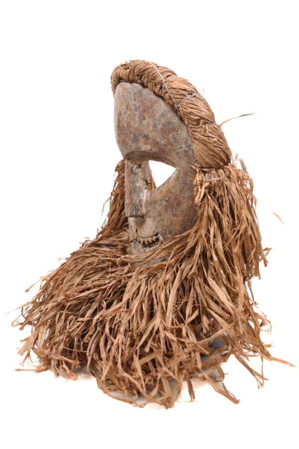 Ndaaka Mask - Wood, Raphia - Ituri- DR Congo