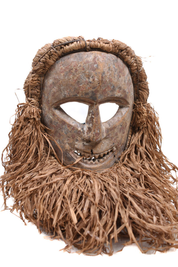 Ndaaka Mask - Wood, Raphia - Ituri- DR Congo