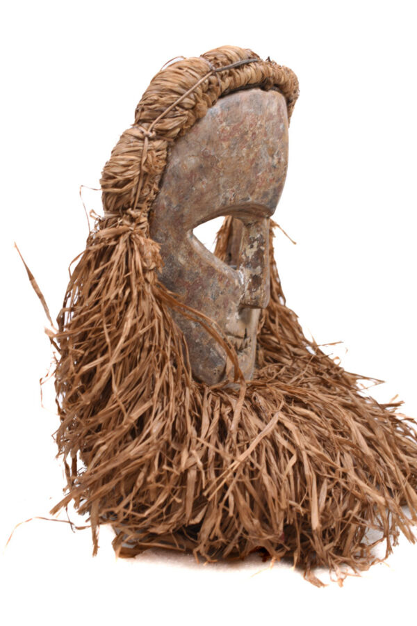 Ndaaka Mask - Wood, Raphia - Ituri- DR Congo