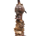 Power Figure - Wood, Horn, Beads - Songye - Congo