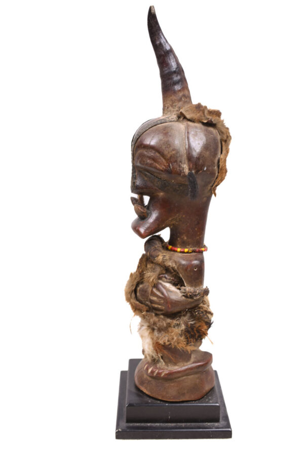 Power Figure - Wood, Horn, Beads - Songye - Congo