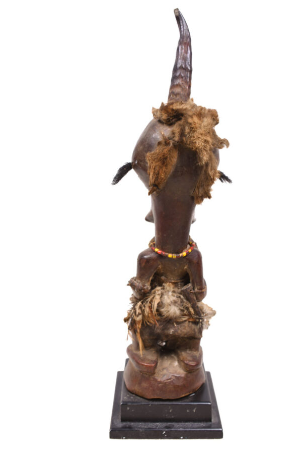 Power Figure - Wood, Horn, Beads - Songye - Congo
