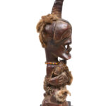 Power Figure - Wood, Horn, Beads - Songye - Congo