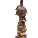 Power Figure - Wood, Horn, Beads - Songye - Congo