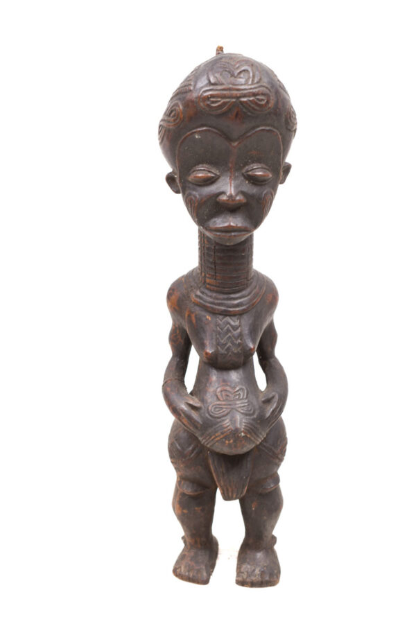 Ancestor figure - Wood- Bena Lulua- DR Congo