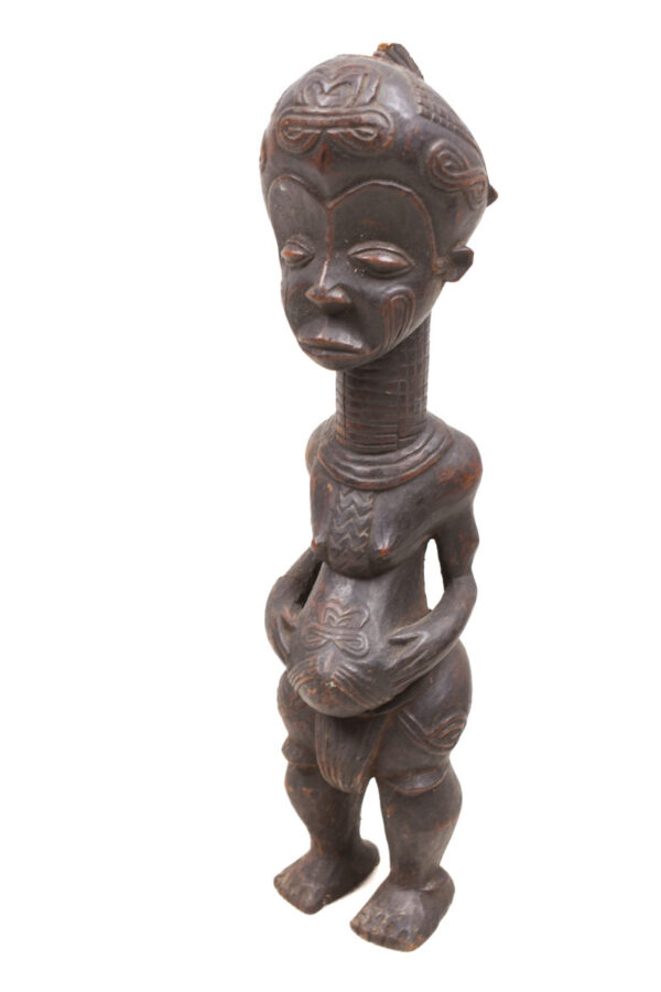 Ancestor figure - Wood- Bena Lulua- DR Congo