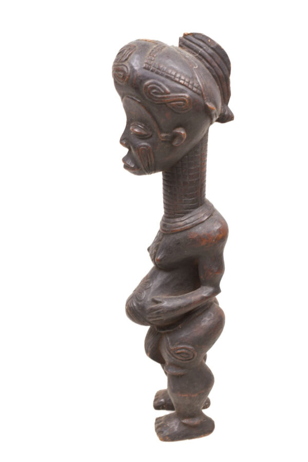 Ancestor figure - Wood- Bena Lulua- DR Congo