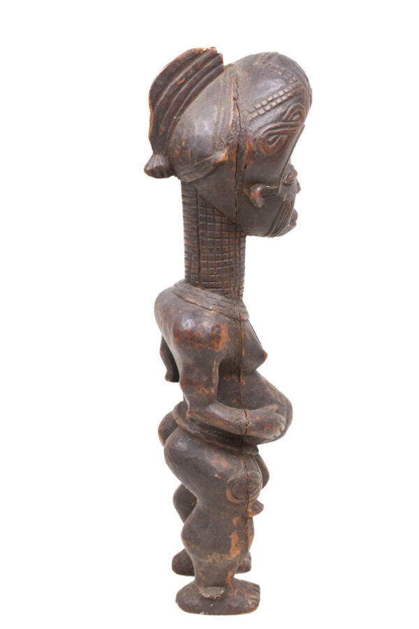 Ancestor figure - Wood- Bena Lulua- DR Congo