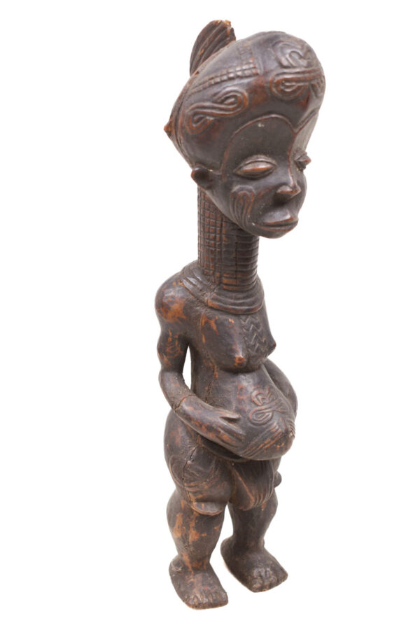 Ancestor figure - Wood- Bena Lulua- DR Congo