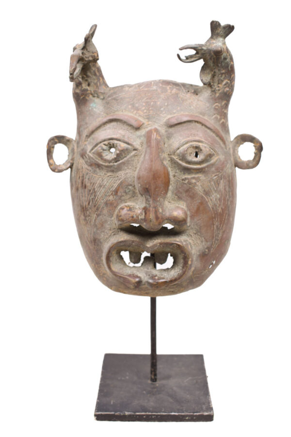 Mask - Bronze - Tikar - Cameroon