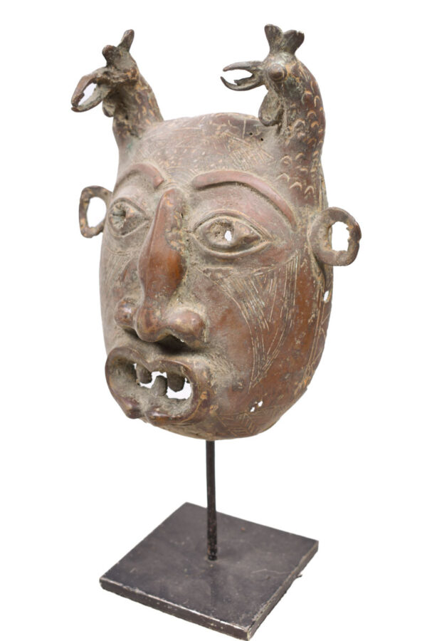 Mask - Bronze - Tikar - Cameroon