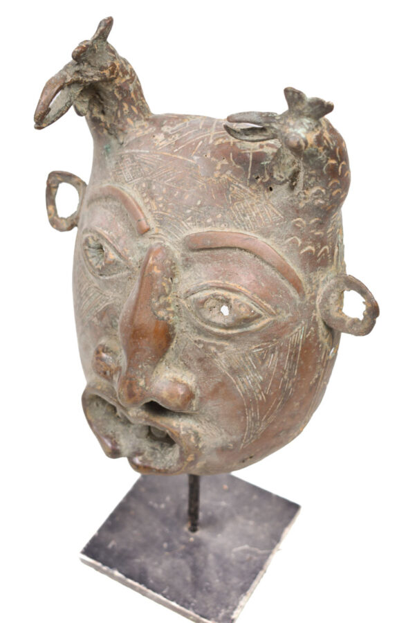 Mask - Bronze - Tikar - Cameroon