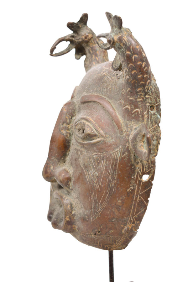 Mask - Bronze - Tikar - Cameroon