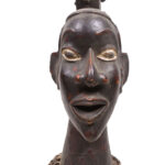 Crest Mask - Wood, Antelope skin - Ejagham - Ekoi - Nigeria