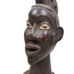 Crest Mask - Wood, Antelope skin - Ejagham - Ekoi - Nigeria