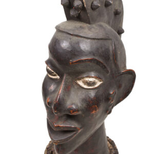 Crest Mask - Wood, Antelope skin - Ejagham - Ekoi - Nigeria