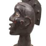 Crest Mask - Wood, Antelope skin - Ejagham - Ekoi - Nigeria
