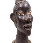 Crest Mask - Wood, Antelope skin - Ejagham - Ekoi - Nigeria