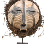 Mask - Wood, Raphia - Luba - DR Congo