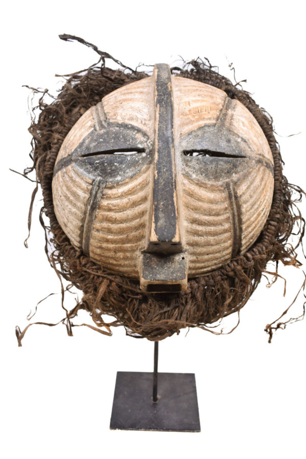 Mask - Wood, Raphia - Luba - DR Congo