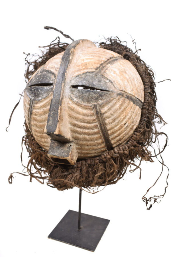Mask - Wood, Raphia - Luba - DR Congo
