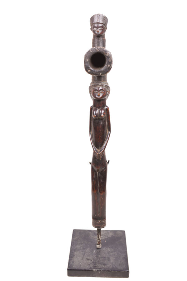 Ceremonial Pipe - Wood - Chokwe - Congo