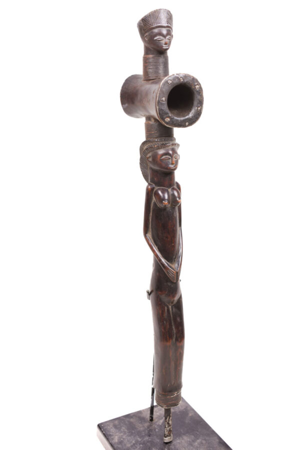 Ceremonial Pipe - Wood - Chokwe - Congo