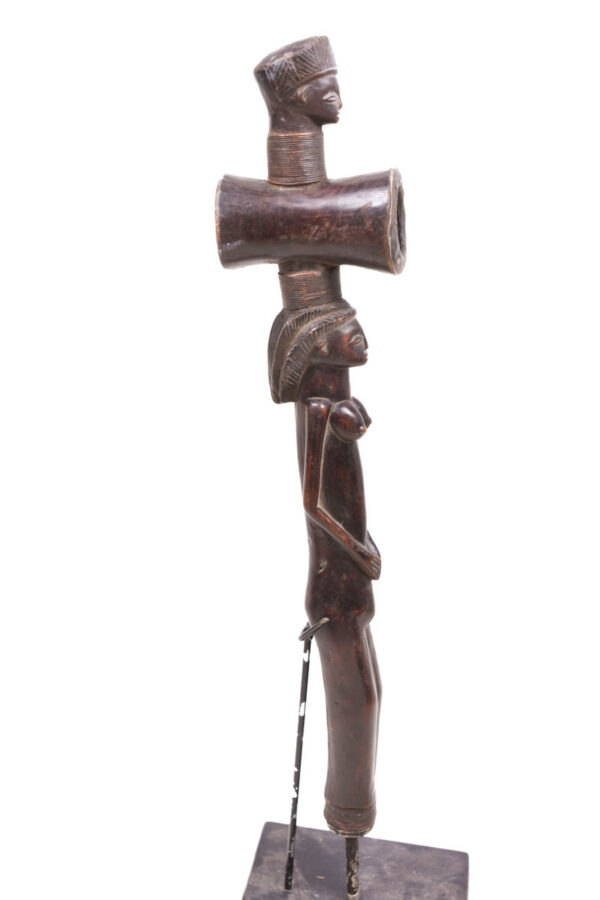 Ceremonial Pipe - Wood - Chokwe - Congo