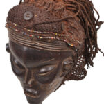 Mask - Wood, Rope - Lwena - Angola