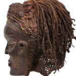 Mask - Wood, Rope - Lwena - Angola