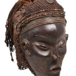 Mask - Wood, Rope - Lwena - Angola