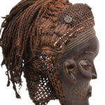Mask - Wood, Rope - Lwena - Angola