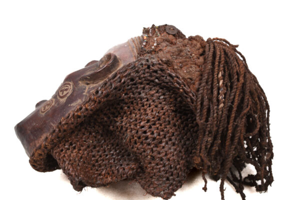Mask - Wood, Rope - Lwena - Angola