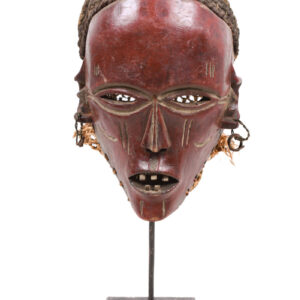 Mask - Wood, Rope - Lwena - Angola