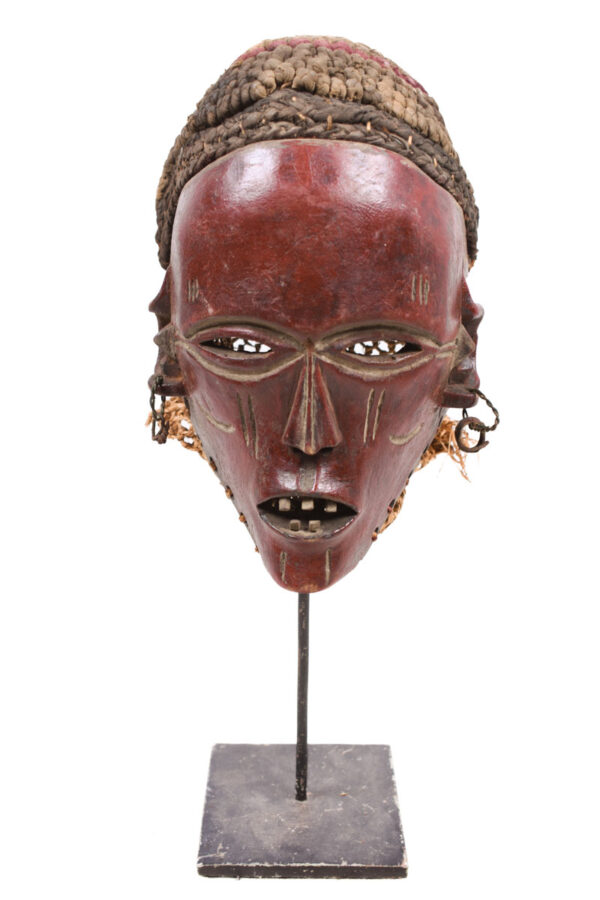 Mask - Wood, Rope - Lwena - Angola