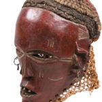 Mask - Wood, Rope - Lwena - Angola
