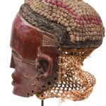 Mask - Wood, Rope - Lwena - Angola