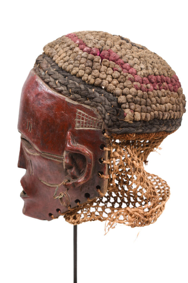 Mask - Wood, Rope - Lwena - Angola