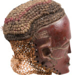 Mask - Wood, Rope - Lwena - Angola