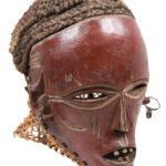 Mask - Wood, Rope - Lwena - Angola