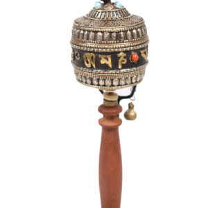 Prayer wheel - Wood, Copper - Tibet