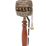 Prayer wheel - Wood, Copper - Tibet