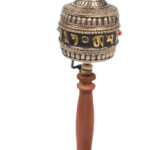 Prayer wheel - Wood, Copper - Tibet